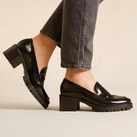 Mocassins RIVECOUR N°81 Cuir Polido Noir