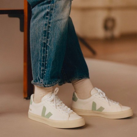 Baskets VEJA Campo Chromefree Leather Extra White Matcha