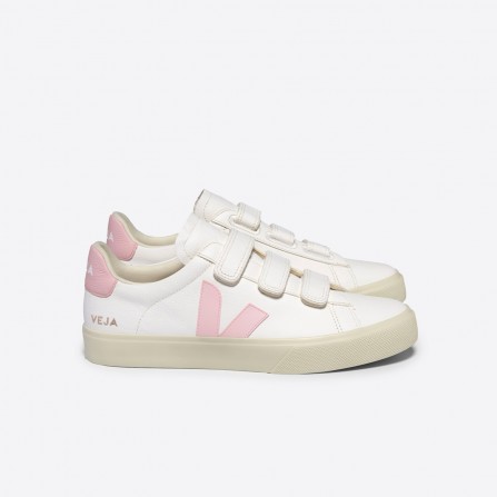 Baskets VEJA Recife Chromefree Extra White Petale