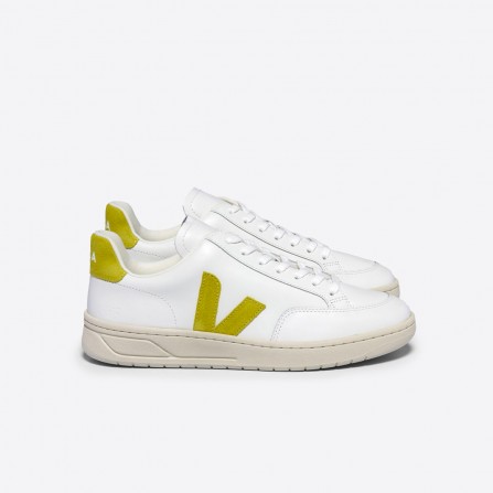 Baskets VEJA V-12 Leather Extra White Liquor