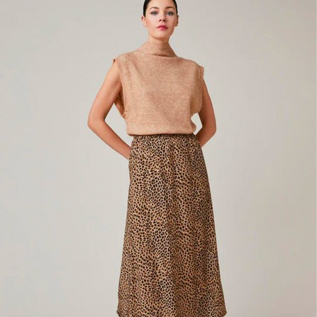 Jupe HARRIS WILSON Fauve Leopard