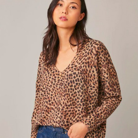 Pull HARRIS WILSON Ermine Leopard